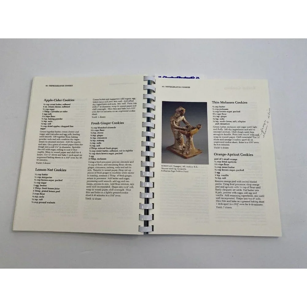 Boston Tea Parties Museum of Fine Arts Boston MA Cookbook Ringbound 1987 Cookies
